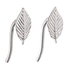 Beginnings Silver Leaf Earrings