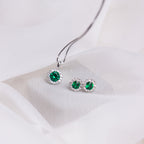 Diamonfire Round Colour Pave Stud Earrings