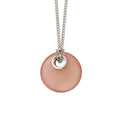 Beginnings Pink Chalcedony Round Pendant