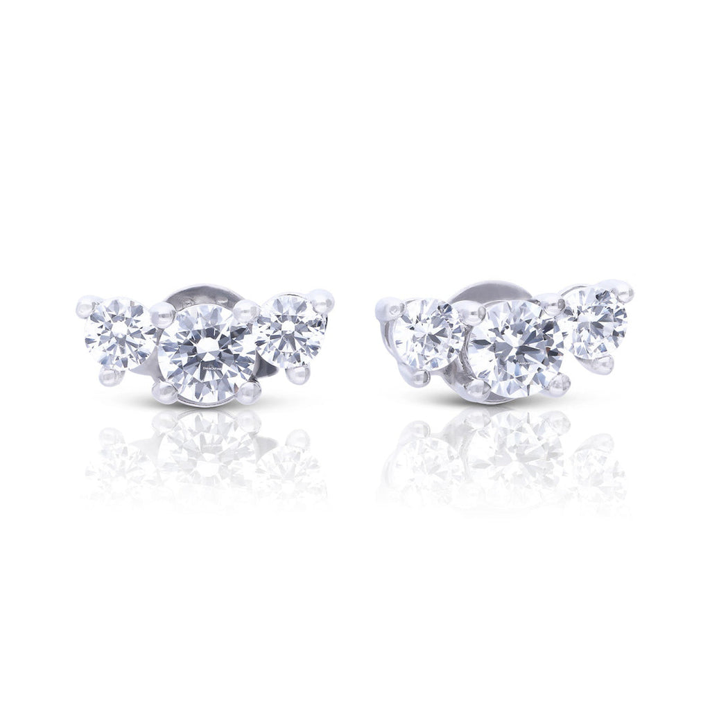 Diamonfire Trilogy Stud Earrings