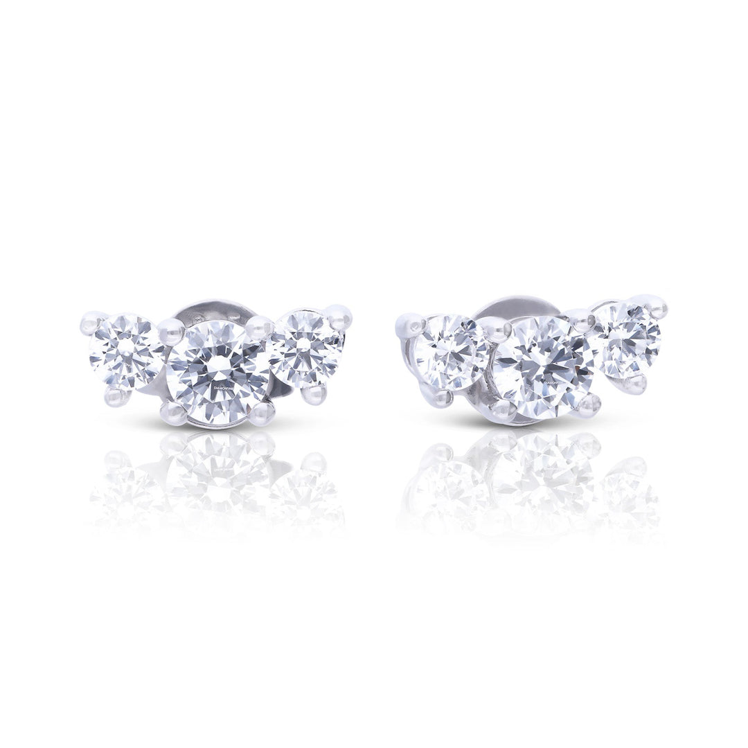 Diamonfire Trilogy Stud Earrings