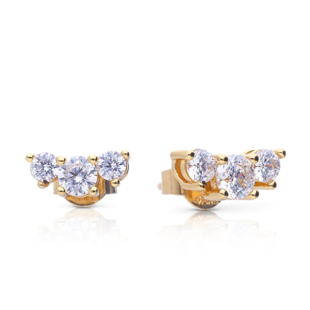 Diamonfire Trilogy Stud Earrings