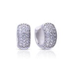 Diamonfire Small Pave Zirconia Huggie Earrings