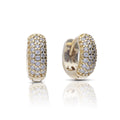 Diamonfire Small Pave Zirconia Huggie Earrings