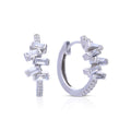 Diamonfire Baguette Zirconia Hoop Earrings
