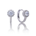 Diamonfire Halo Hoop Earrings