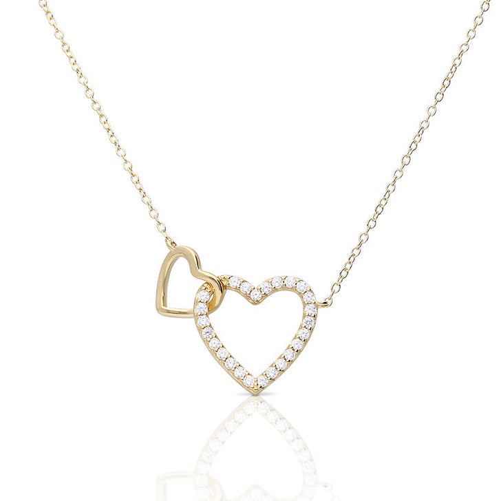 Diamonfire Interlinked Heart Necklace