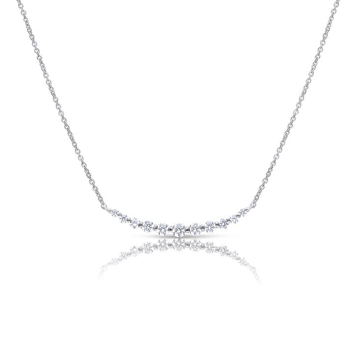 Diamonfire Graduating Stone Bar Necklace