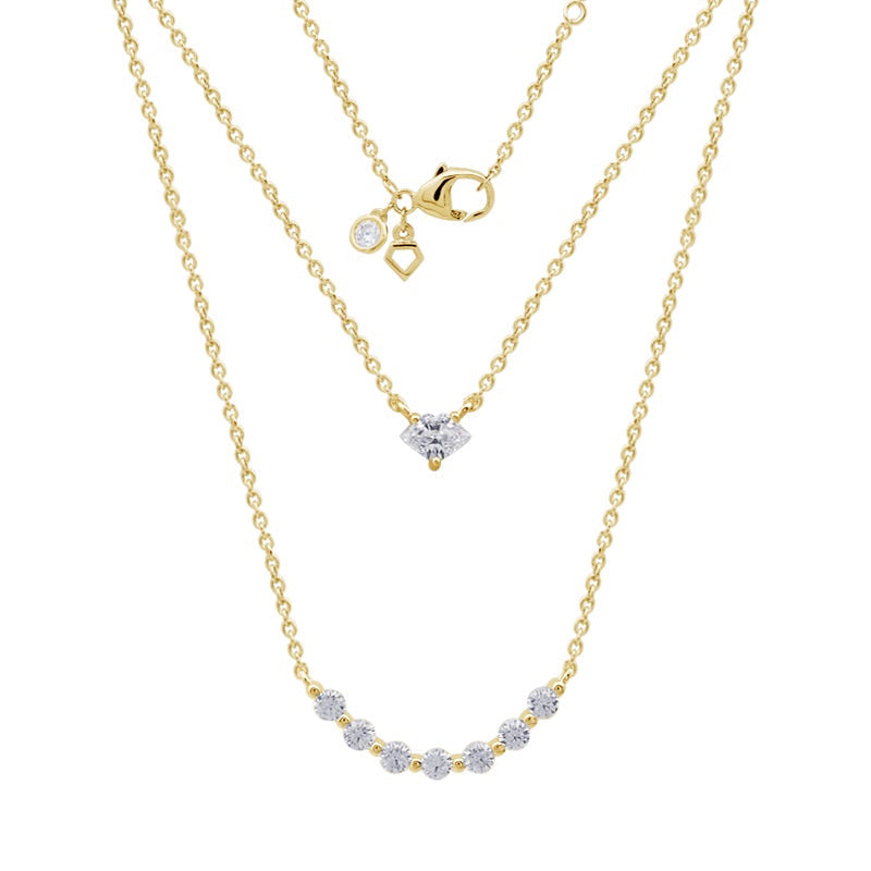 Diamonfire Double Layered Necklace