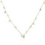 Diamonfire Bezel Set Zirconia Station Necklace