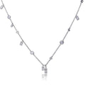 Diamonfire Multi-Cut Zirconia Stone Station Necklace