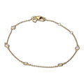 Diamonfire Bezel Set Zirconia Station Bracelet