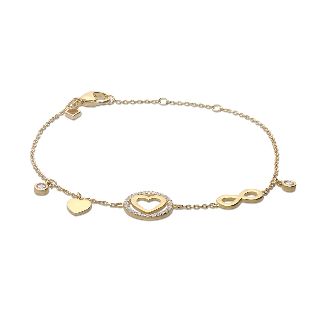 Diamonfire Infinity Heart Bracelet