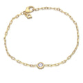 Diamonfire Chain Bracelet with Solitaire Zirconia