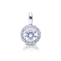 Diamonfire Round Halo Pendant