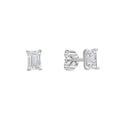 Diamonfire Emerald Cut Zirconia Stud Earrings