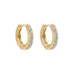 Beginnings Hoop Earrings with Cubic Zirconia