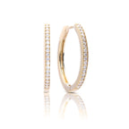 Diamonfire Classic Creole Zirconia Hoop Earrings