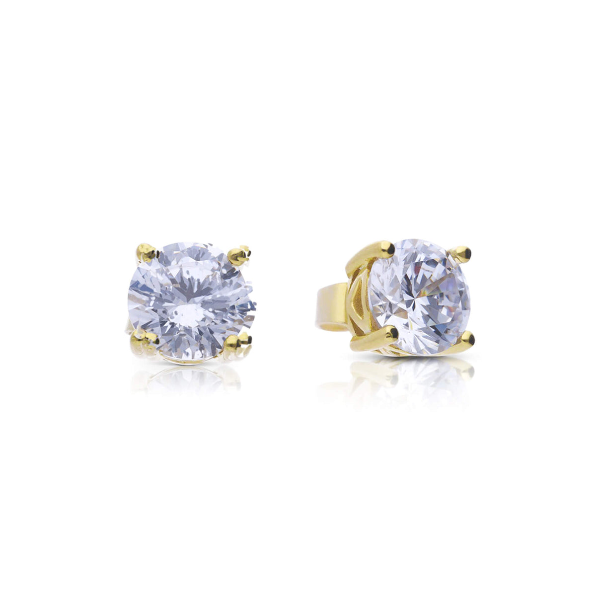 Diamonfire Four Claw Carat Stud Earrings