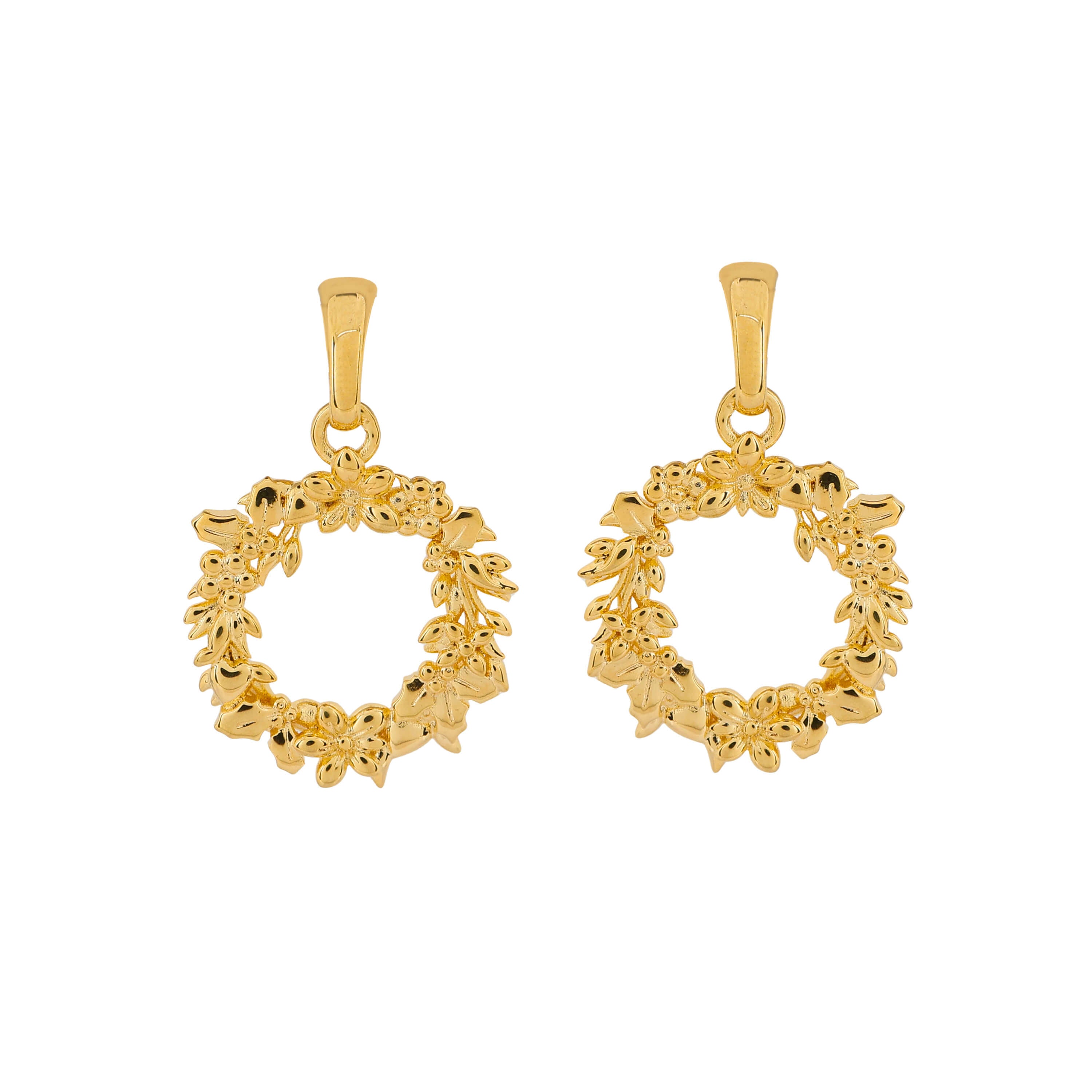 Laura Ashley Fashion Wreath Drop Earrings