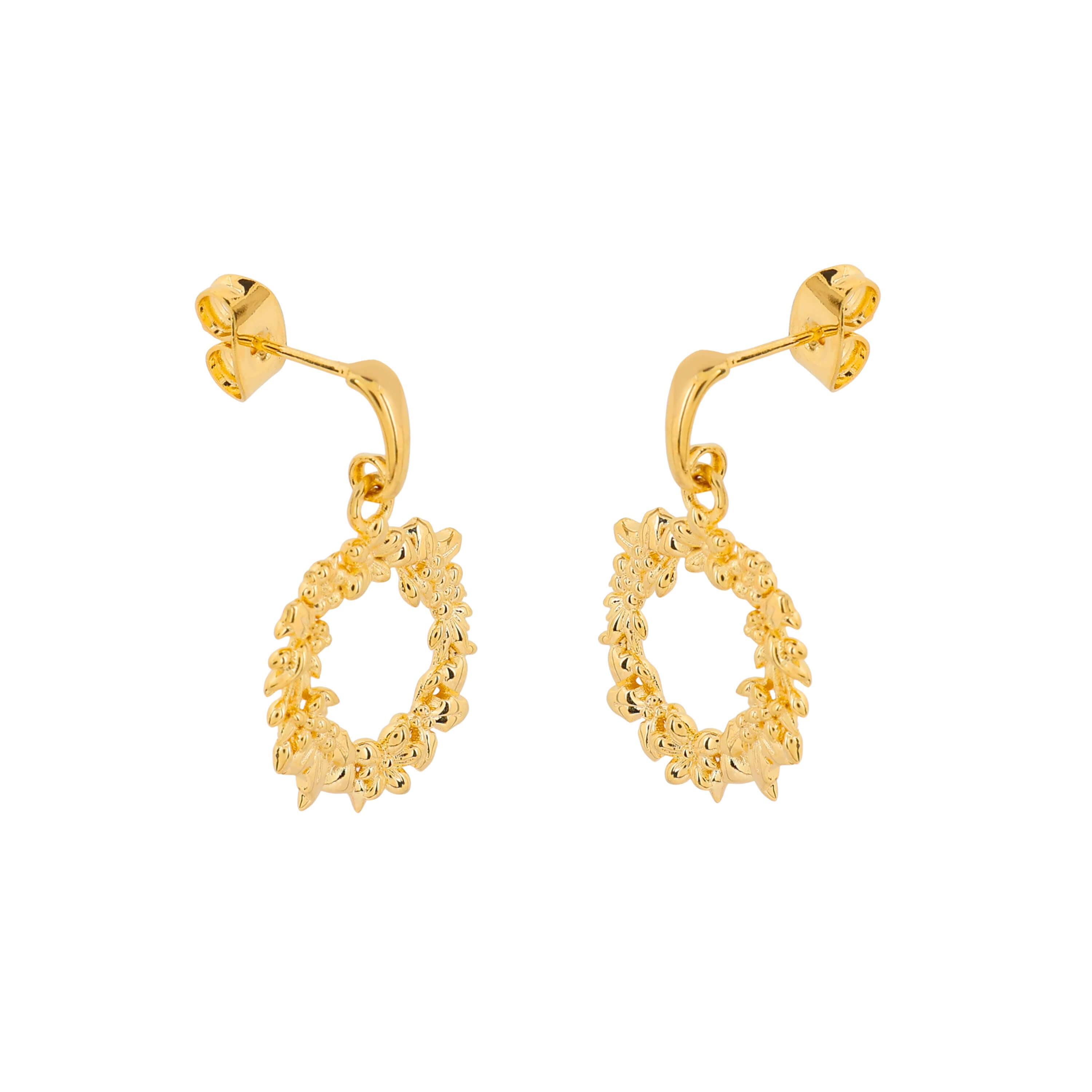 Laura Ashley Fashion Wreath Drop Earrings