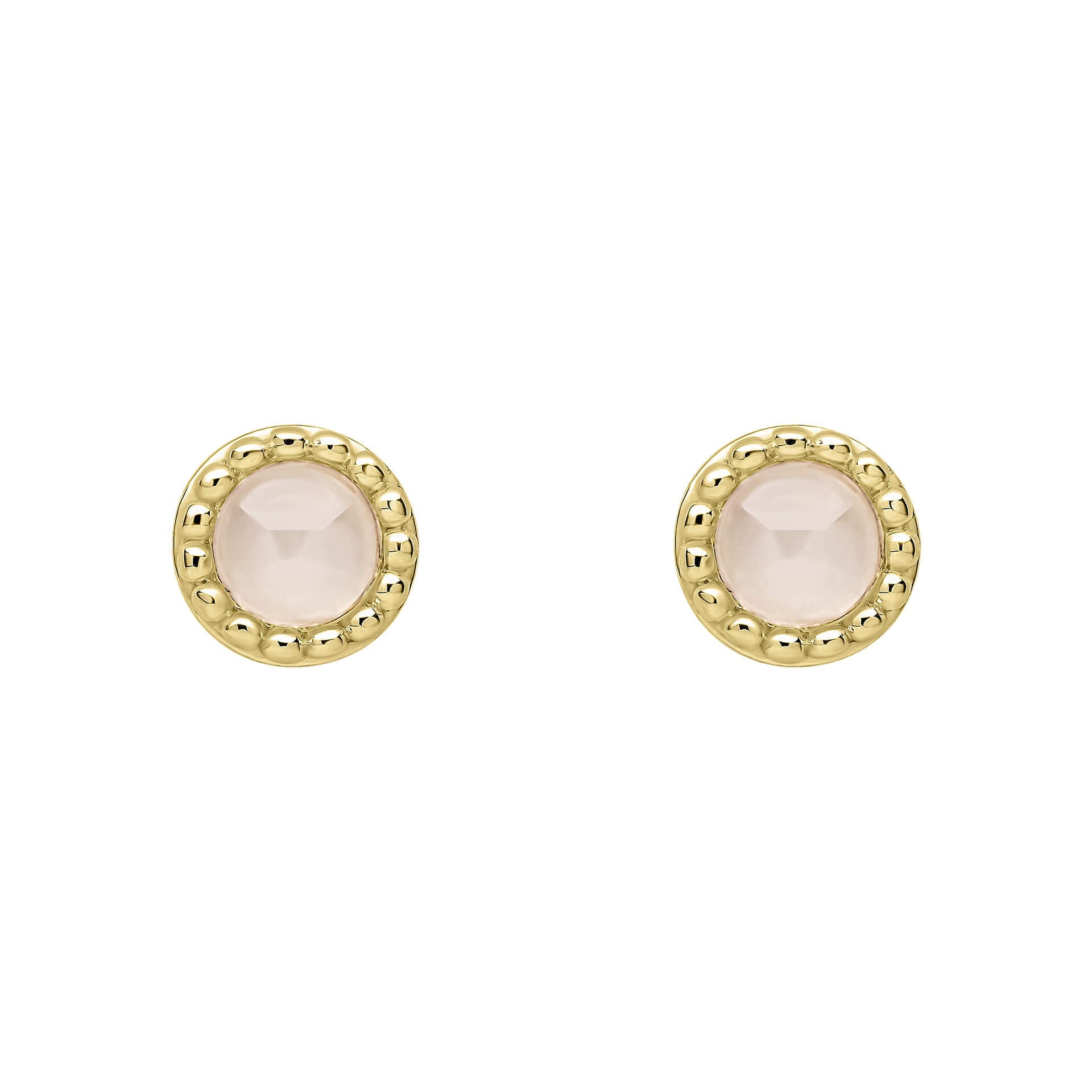 Beginnings Milgrain Semi-Precious Cabochon Birthstone Earrings