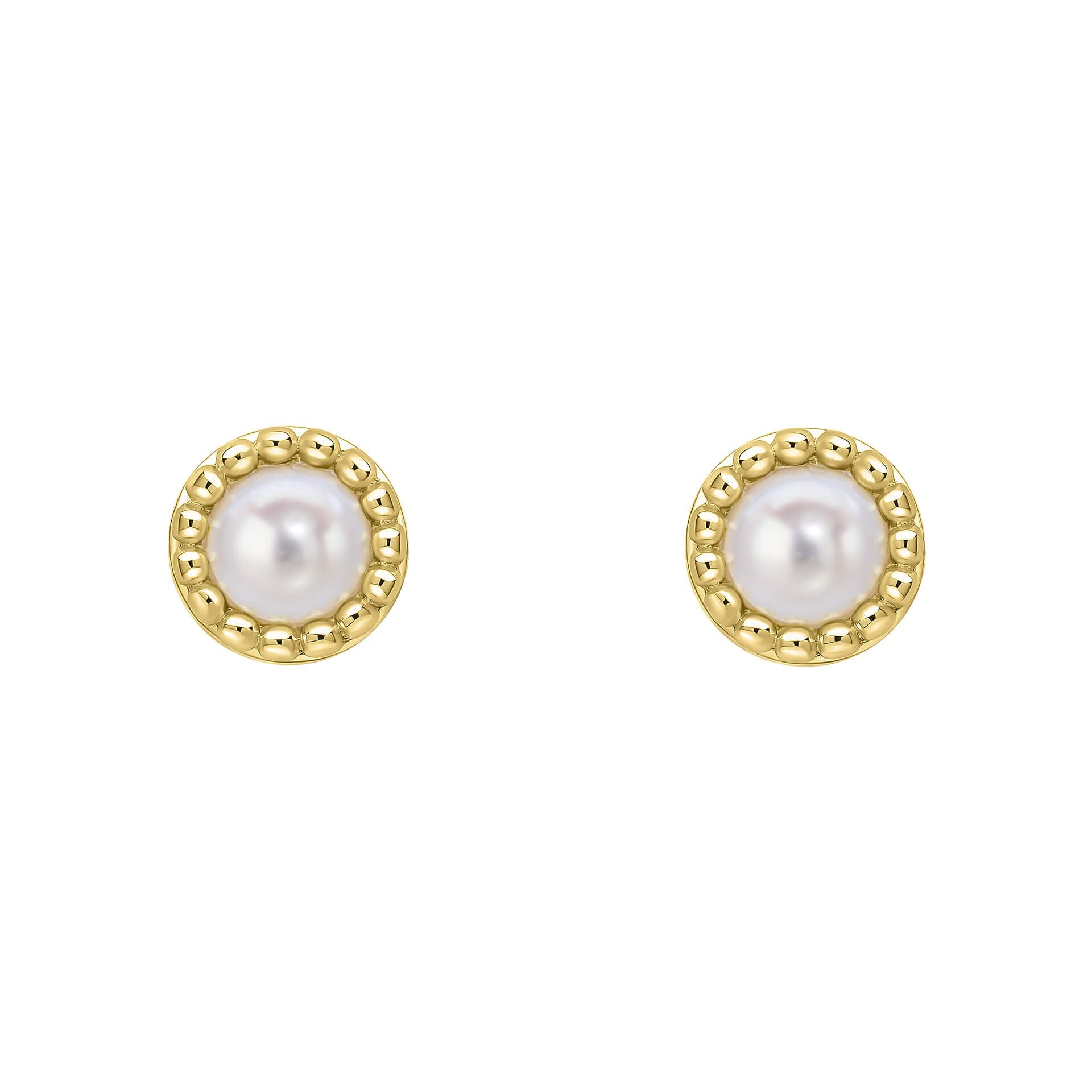 Beginnings Milgrain Semi-Precious Cabochon Birthstone Earrings