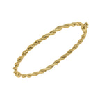 Elements Gold Rope Twist Bangle
