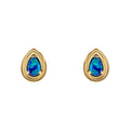 Elements Gold Opal Doublet Teardrop Stud Earrings