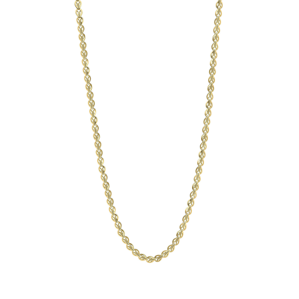 Elements Gold Stampato Link Chain Necklace