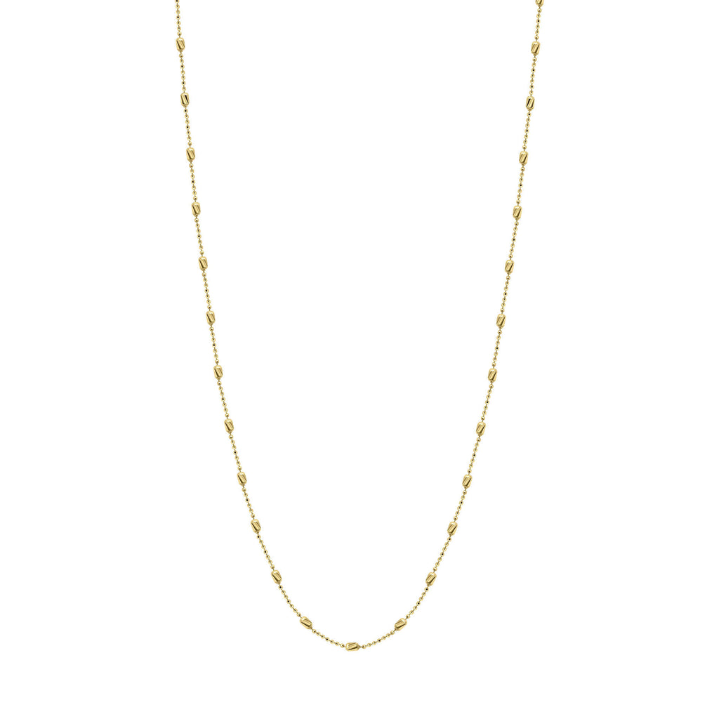 Elements Gold Diamond Cut Station Necklace