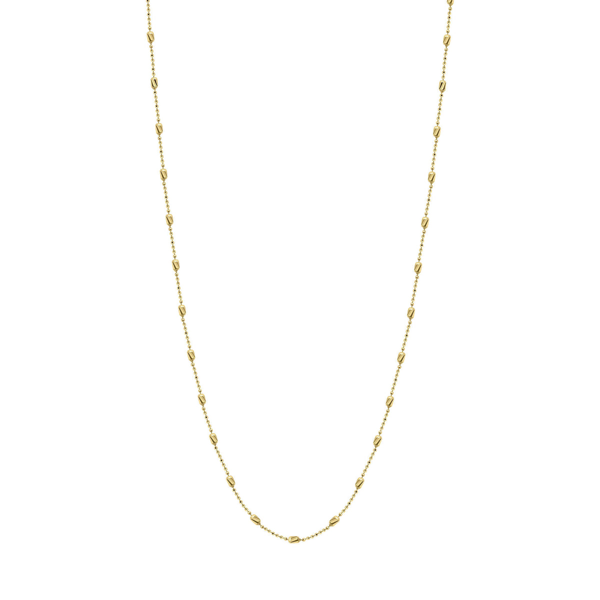 Elements Gold Diamond Cut Station Necklace