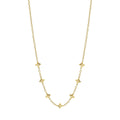 Elements Gold Textured Flower Station Necklace