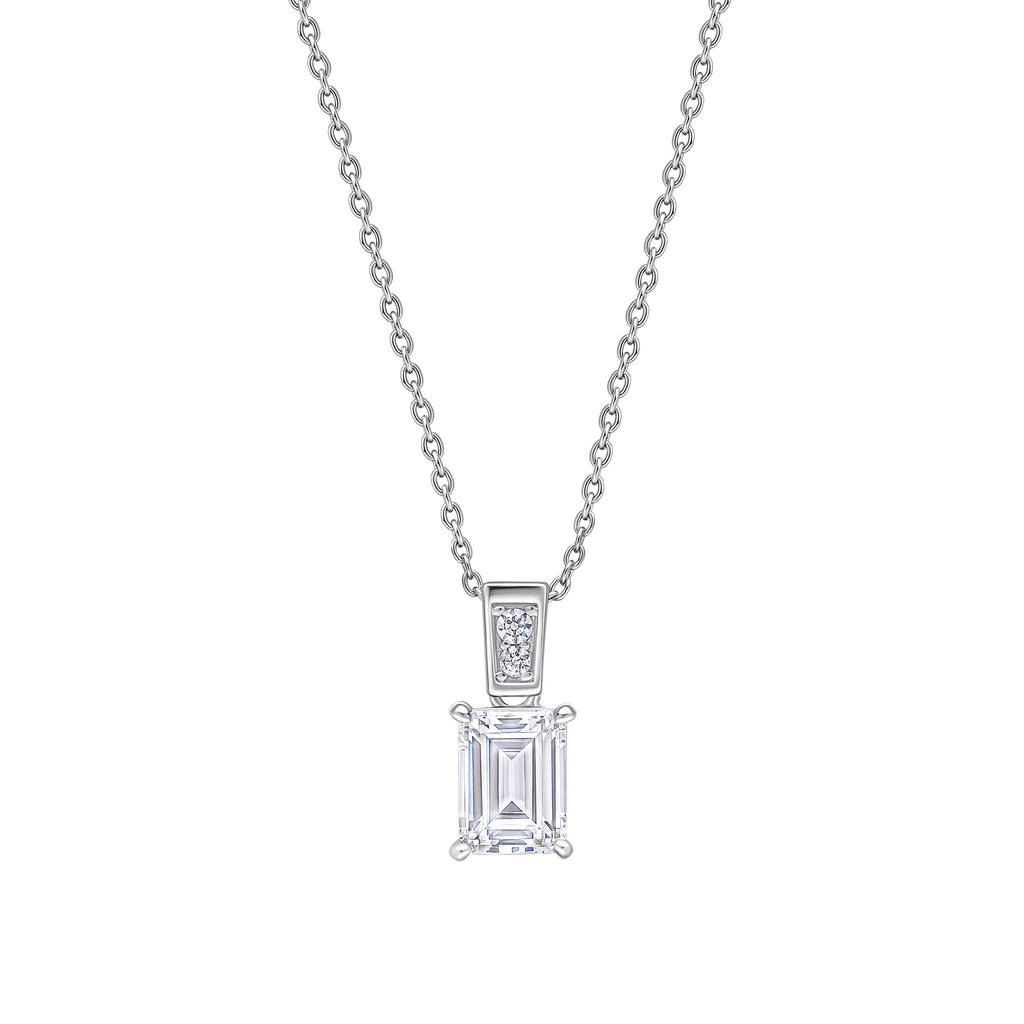 Diamonfire Emerald Cut Zirconia Pendant