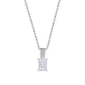 Diamonfire Emerald Cut Zirconia Pendant