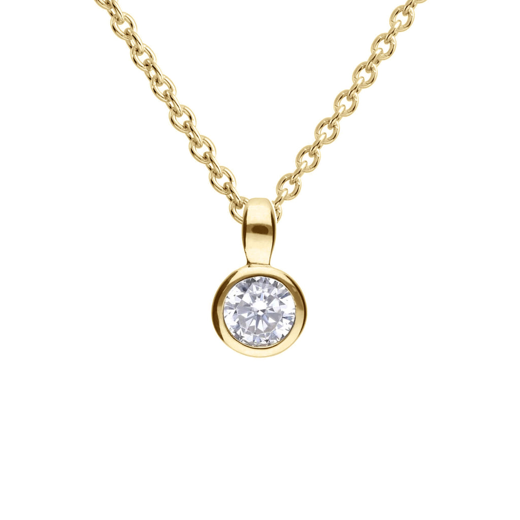 Diamonfire Bezel Set Carat Pendant