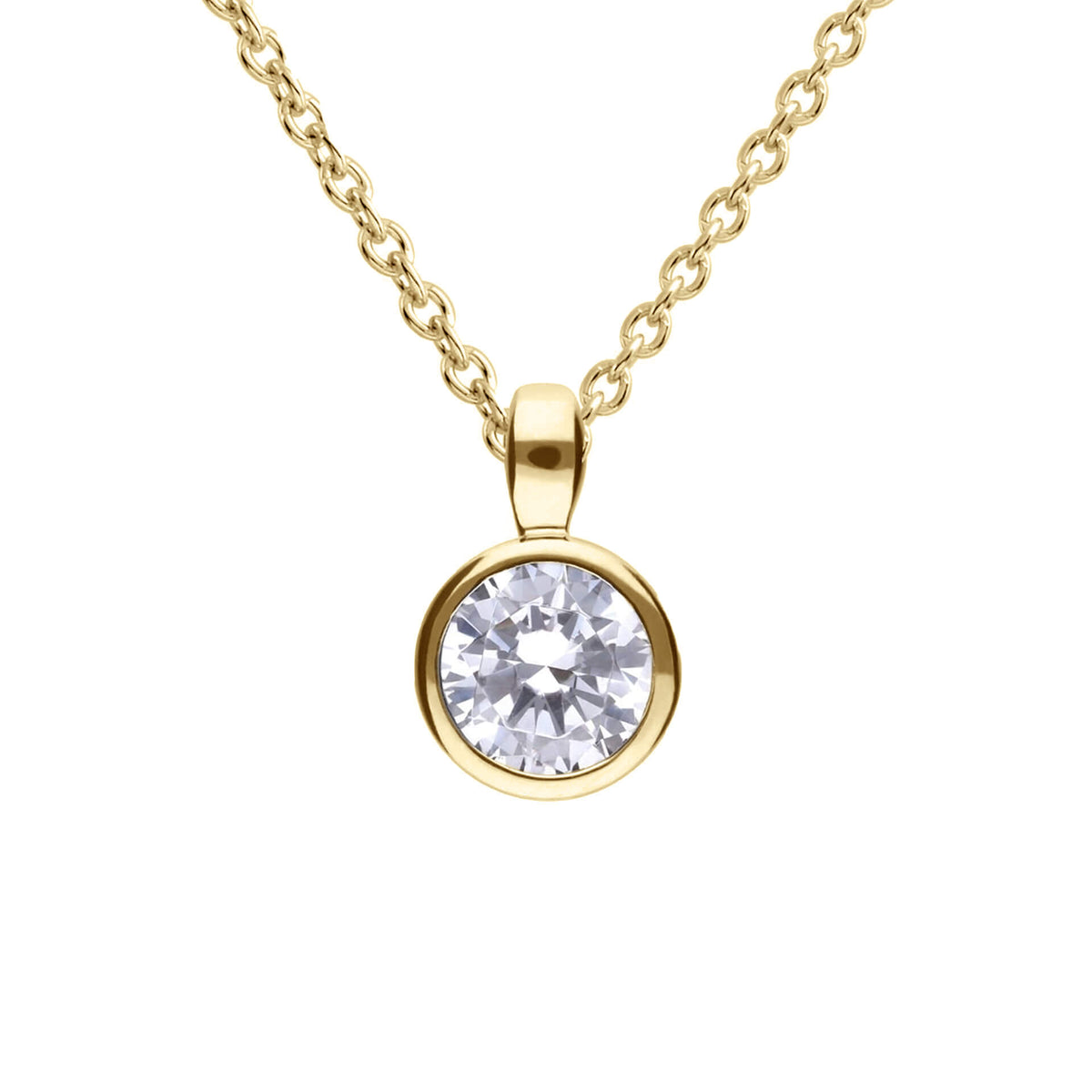 Diamonfire Bezel Set Carat Pendant