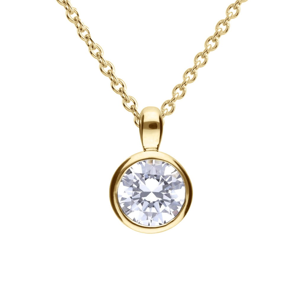 Diamonfire Bezel Set Carat Pendant
