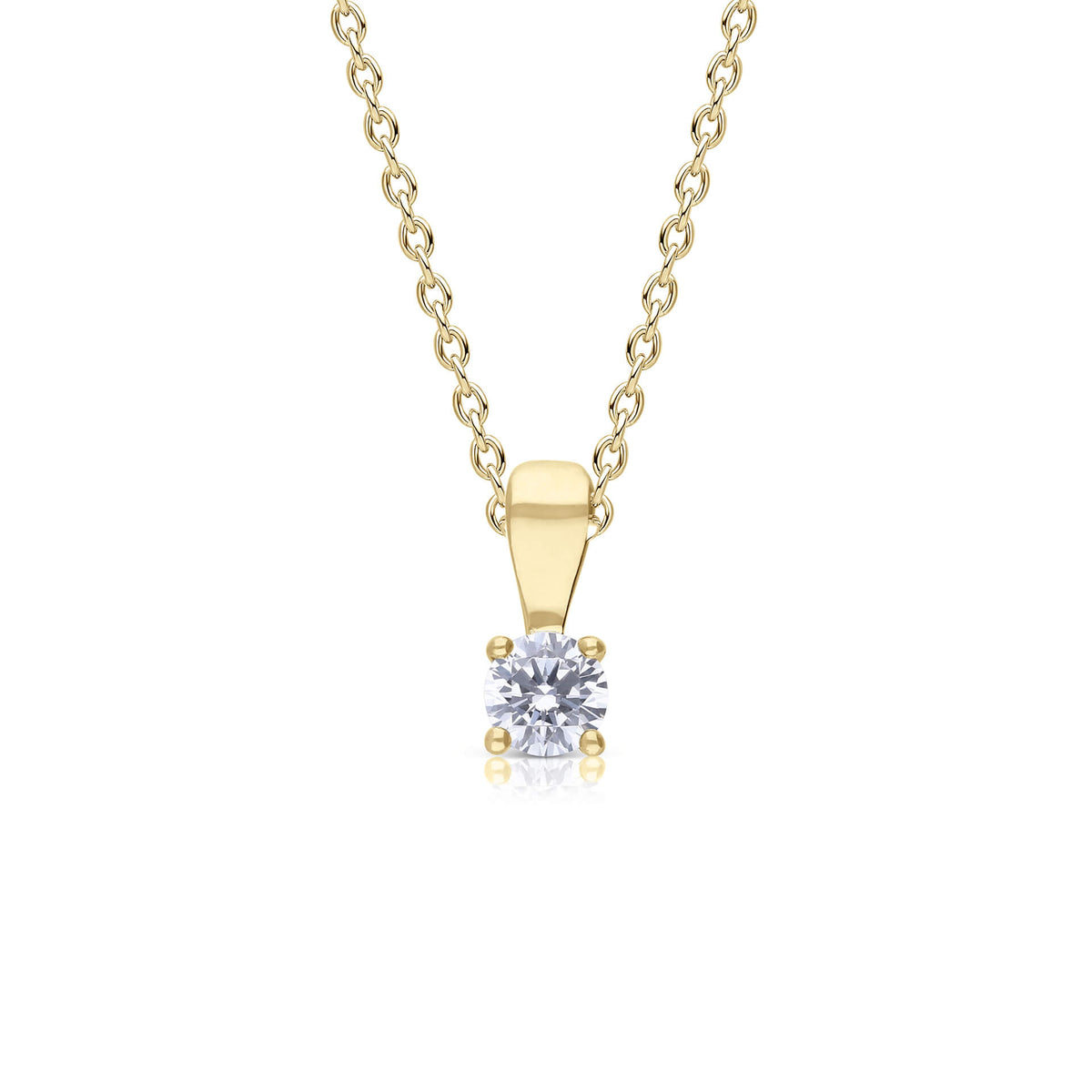 Diamonfire Four Claw Carat Pendant