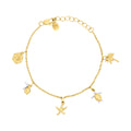 Laura Ashley Fashion Beach Charm Bracelet