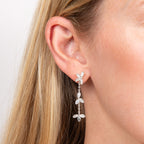 Laura Ashley Fashion Tumbling Floral Drop Earrings