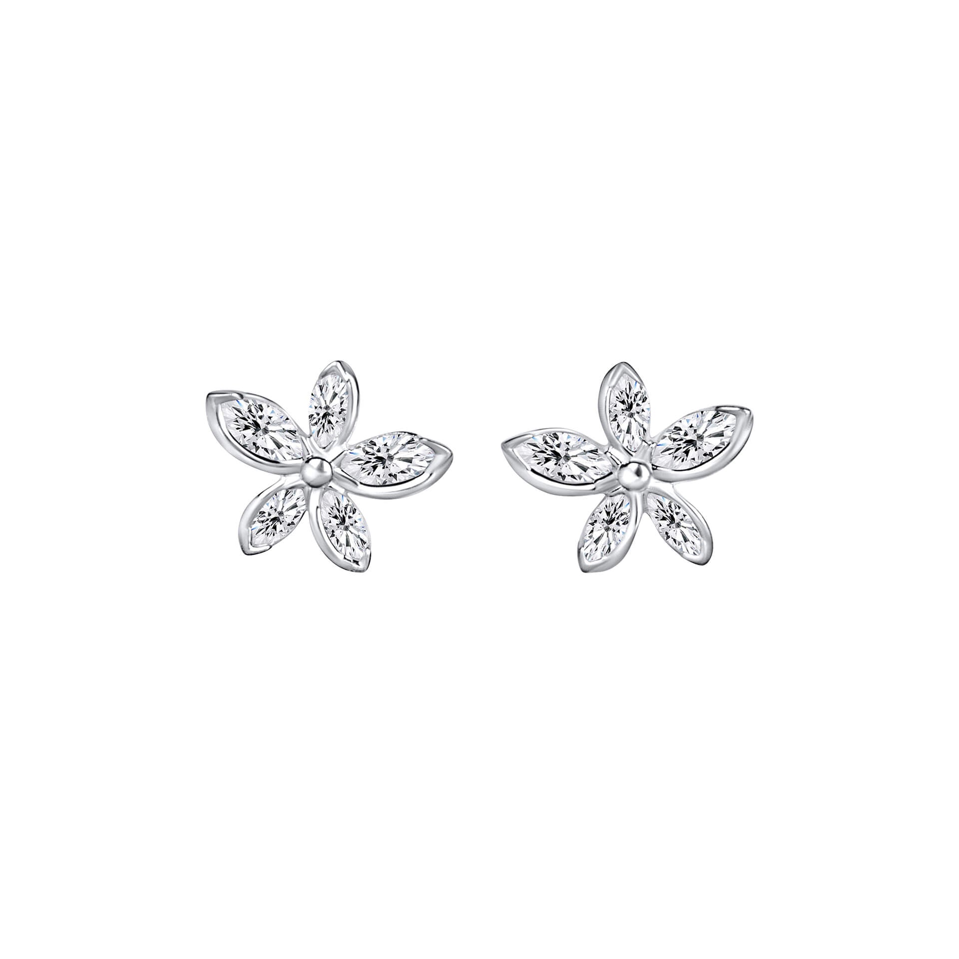 Laura Ashley Fashion Tumbling Floral Stud Earrings