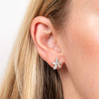 Laura Ashley Fashion Tumbling Floral Stud Earrings