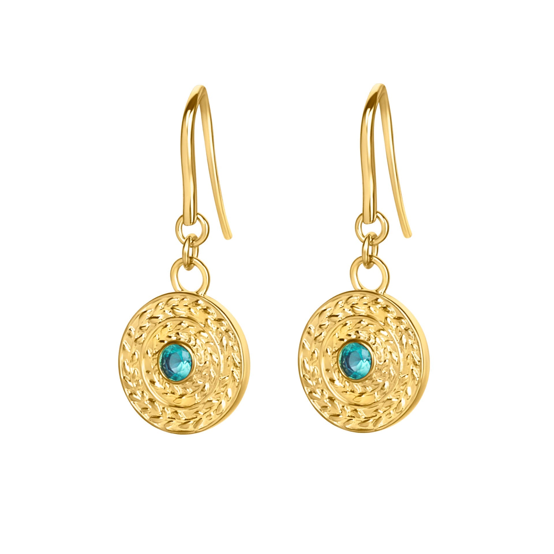 Laura Ashley Fashion Leaf Border Earrings