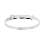 D For Diamond Enamel Daisy Expanding Bangle with Diamond