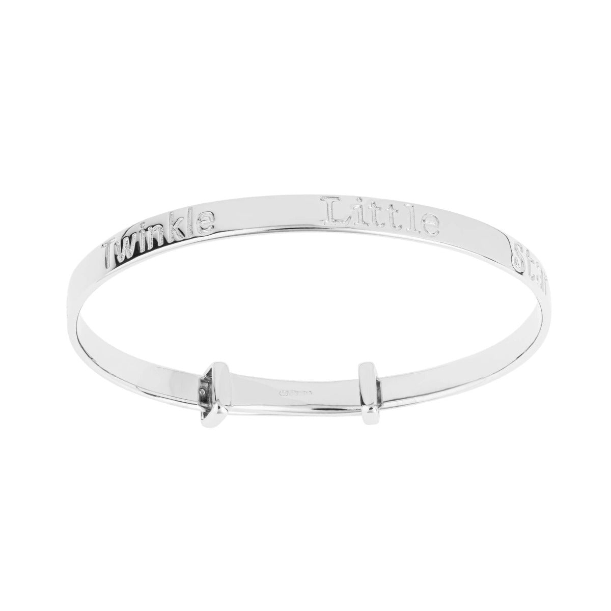 D For Diamond Twinkle Little Star Expanding Bangle with Diamond