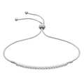 Beginnings Bar Toggle Bracelet with White Cubic Zirconia