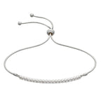 Beginnings Bar Toggle Bracelet with White Cubic Zirconia