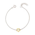 D For Diamond Gold Edge Star Bracelet with Diamond