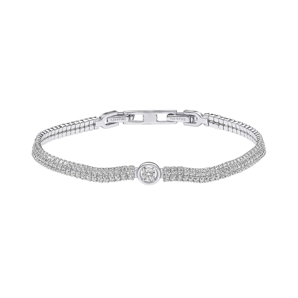 Diamonfire Double Row Fine Tennis Bracelet